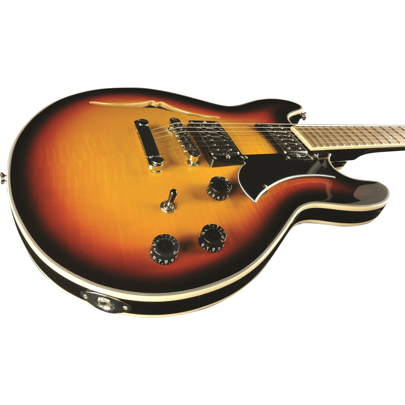 Eko MIA IV SA-VB Chitarra semiacustica con 2 pickup humbucker, Vintage Sunburst