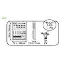 Mackie MIX8 Mixer Pro Compatto 8C ricco di funzionalità premium x live/home rec.