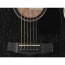 Ibanez PC14MHCE-WK WEATHERED BLACK OPEN PORE Chitarra Elettroacustica Cutaway