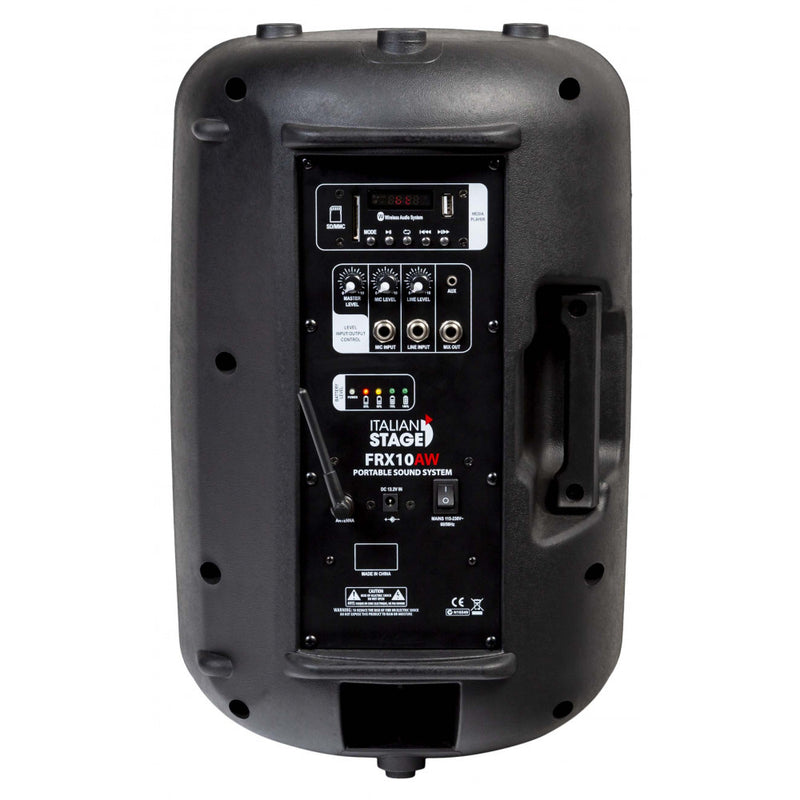 Redline RLTN11GB Giradischi cinghia Bluetooth Nero L + IS FRX10AW Diffusore 100w