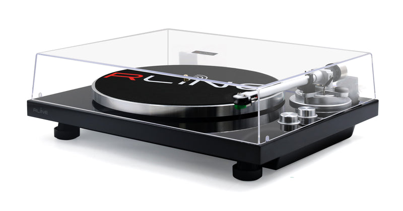 Redline RLTN22GB Giradischi a cinghia con modulo Bluetooth, Nero Lucido