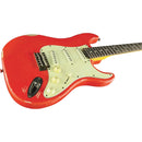 Eko S-300 Relic Fiesta Red Chitarra Elettrica serie Starter pickup Eko vintage