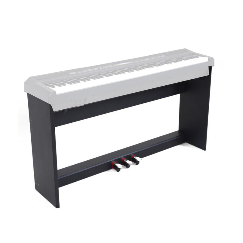 Echord SP10 BLK Piano Digit 88T Pesati Nero + Supporto in legno tre pedali