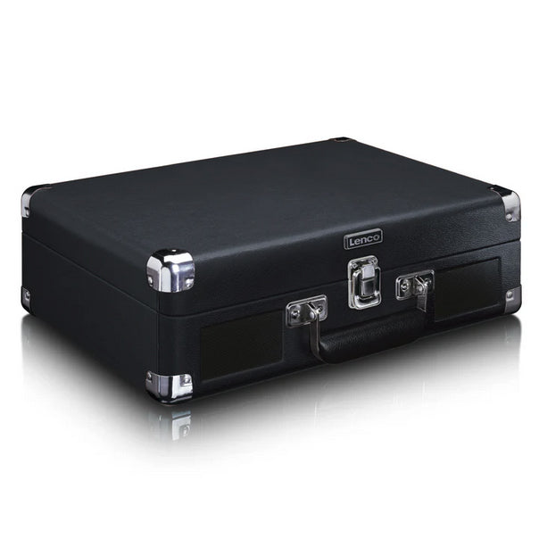 Lenco TT-115BK Giradischi retrò valigia altoparlanti Bluetooth USB x Rec Nero