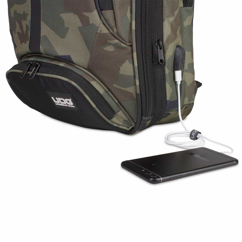 UDG U9108BC-OR Ultimate Backpack Slim Black Camo Orange Inside Zaino x contr. Dj