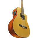 Eko VIBRA 150 CW EQ Natural Chitarra Classica elettrificata spalla mancante 4/4