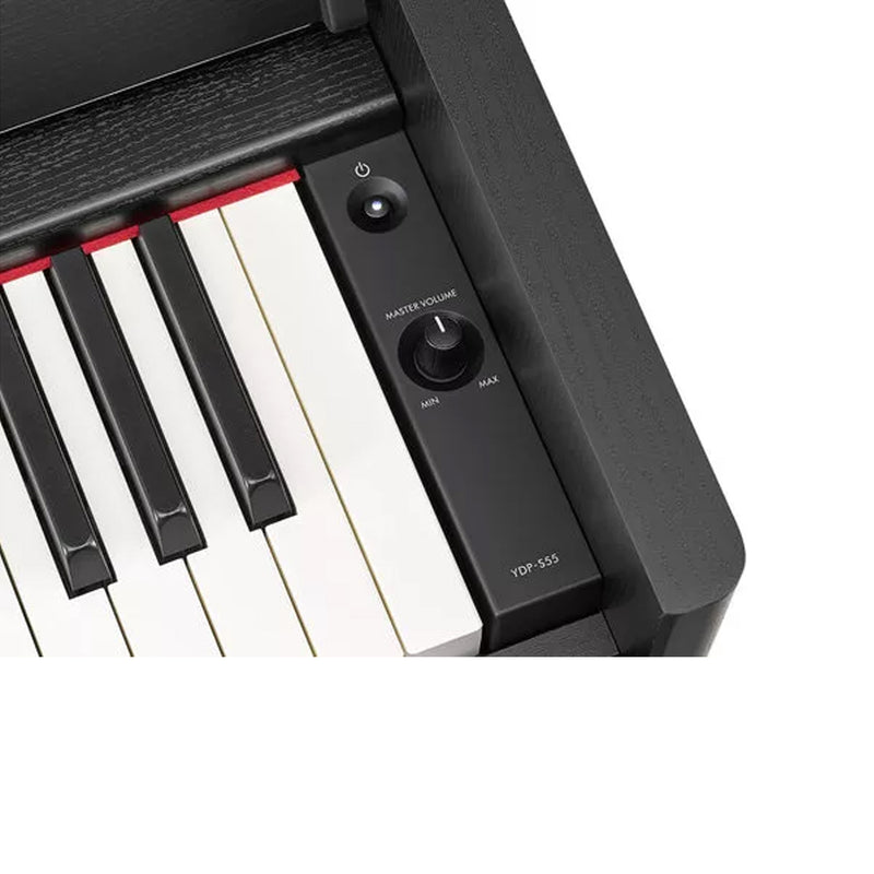 Yamaha YDP-S55B Pianoforte Digitale 88 Tasti Pesati Nero + B-1B Panchetta, Nero