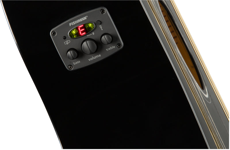 Fender CD-60SCE Dreadnought Walnut Fingerboard Black Chitarra Acustica Elettrif.