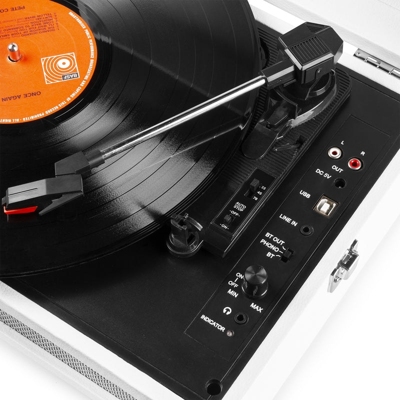 Fenton RP118F (102.056) Giradischi valigetta Altoparl. 10W RMS Bluetooth Bianco