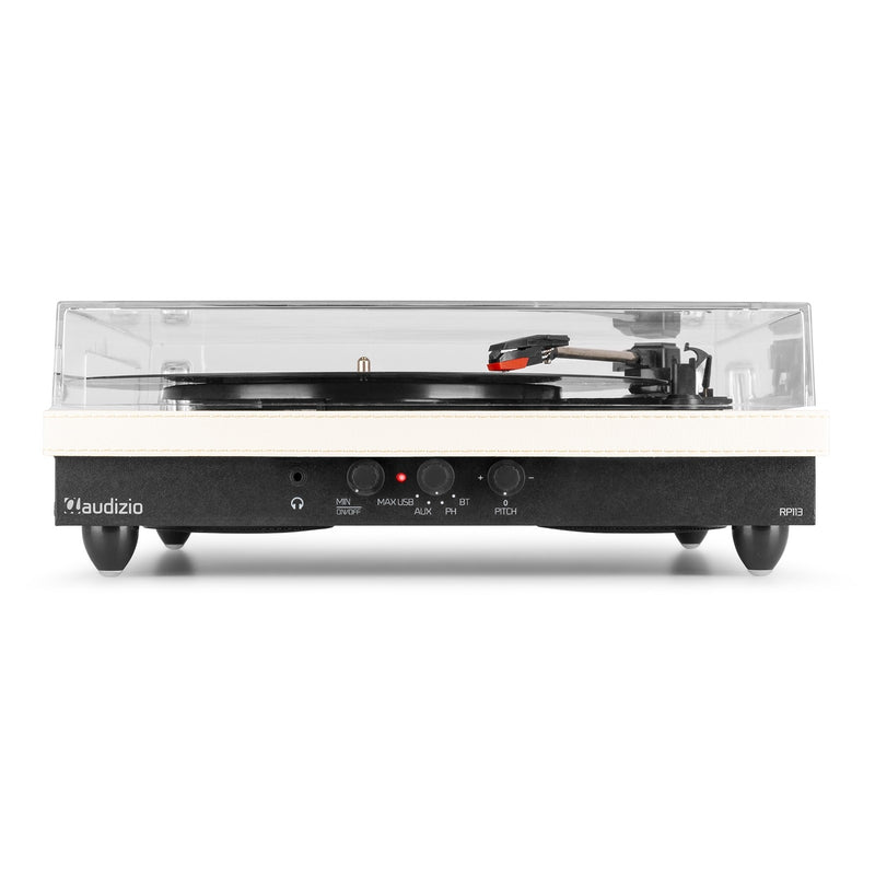 Audizio RP113C (102.064) Giradischi rivest. pelle, Wirel. Bluetooth USB e Casse