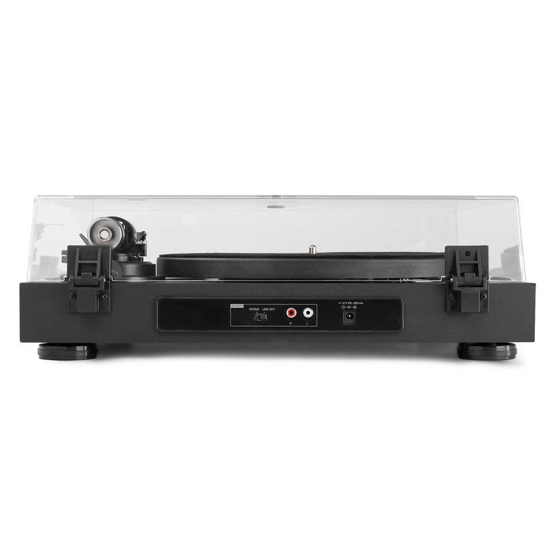Audizio RP340 (102.180) Giradischi legno cinghia avvio/arresto ultrarapido, Nero