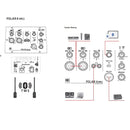 HK Audio SHL Polar 8 MKII Sist. Audio Colonna Bluetooth TWS 1200w di picco, Nero