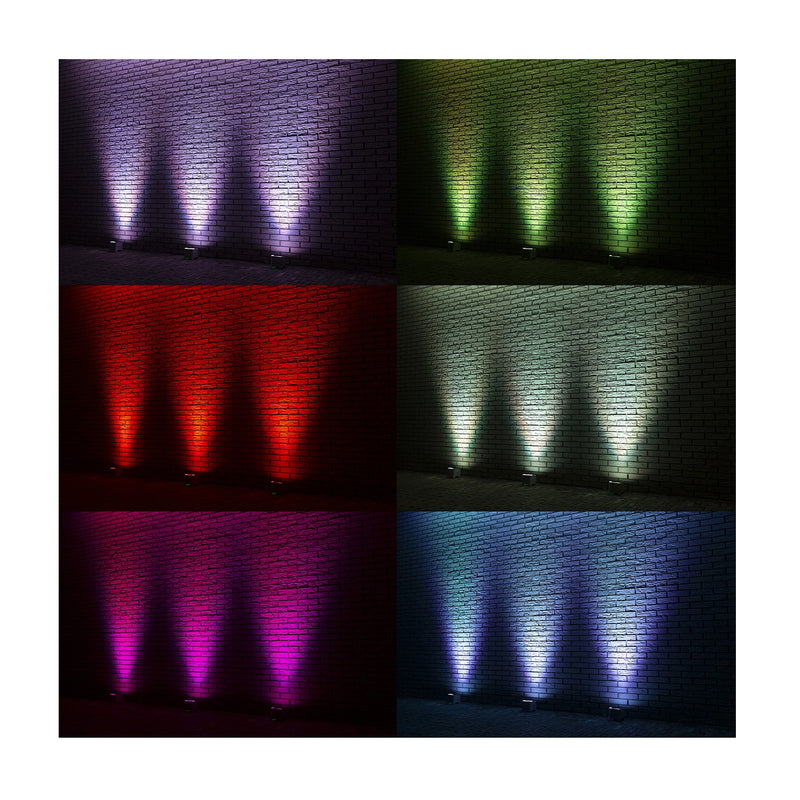 Beamz BBP96S Uplight Par Led WDMX IRC 6Led x12w RGBAW-UV batteria e wireless DMX