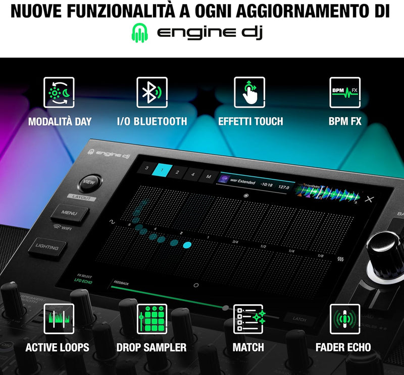 Denon Dj SC LIVE 4 Controller Dj 4Deck Disp.7" Monitor Integr. Router WI-FI Int.