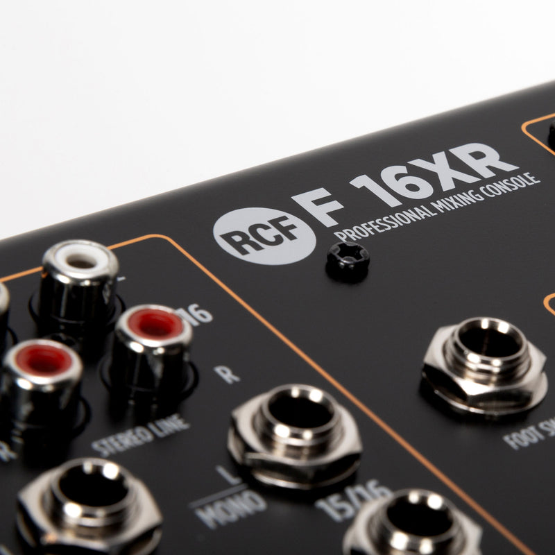 RCF F 16XR Mixer Professionale 16 Canali +Sezione PRO DSP FX integrata 16 preset