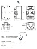 Axiom FL80A Coppia Cassa Monitor Diffusore Audio Pro da 8" a 2vie e 300W RMS