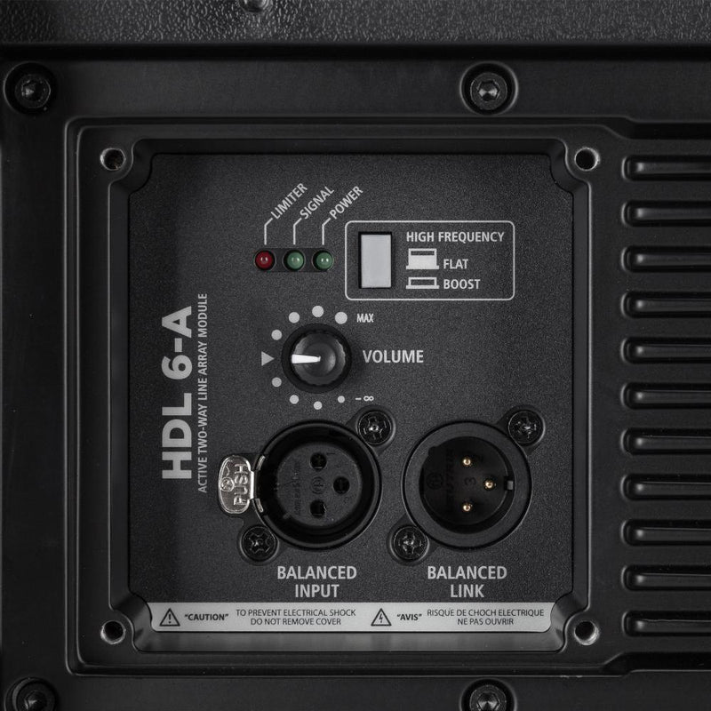 RCF HDL 6-A Modulo Line Array Professionale Attivo 2 Vie da 1400w di picco, Nero