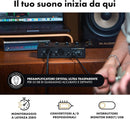 M-Audio M-TRACK DUO HD PRODUCER PACK con Interfaccia audio USB C + Mic + Cuffia