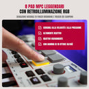 Akai MPK Mini Play MKIV Mini Tastiera Controller Midi 25T, USB e 8 Pad MPC, Grey