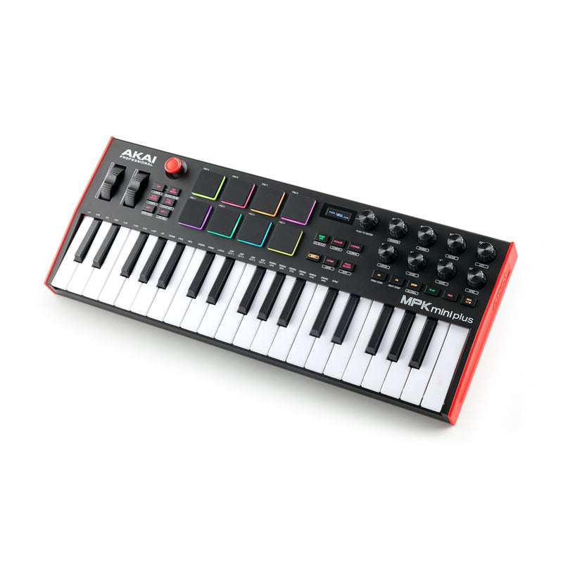 Akai MPK Mini Plus Mini Tastiera Controller a 37 Tasti USB MIDI a 8 Pad