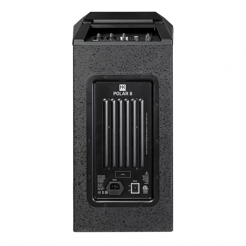 HK Audio Polar 8 Coppia Sistema audio colonna con Bluetooth 1200w di picco, Nero