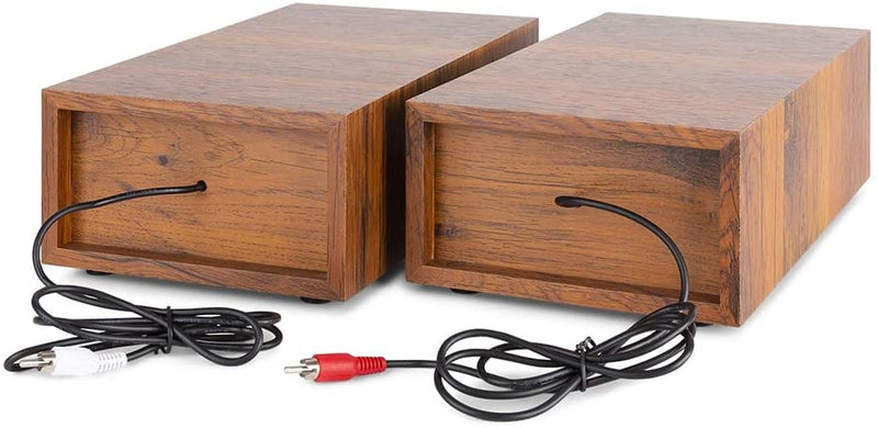 Fenton RP165 (102.154) Wood Giradischi con casse e bluetooth 100w, Legno Marrone