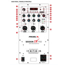 Proel SESSION1XFREE Sistema audio colonna a batteria 400W e MP3 USB BLUETOOTH ST