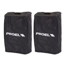 Proel V15 PRO 2 Diffusori 600W+MQ10FX MIXER+BAG+2COVERV15+FRE300KIT+2BULK250LU10