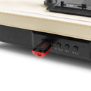 Audizio RP113C (102.064) Giradischi rivest. pelle, Wirel. Bluetooth USB e Casse