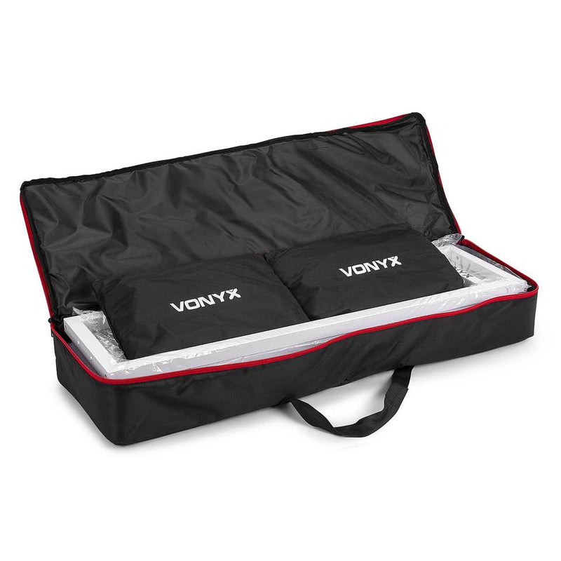 Vonyx DJP165 DJ Plinth+lycra+bag Coppia supporti podio regolabile x teste mobili