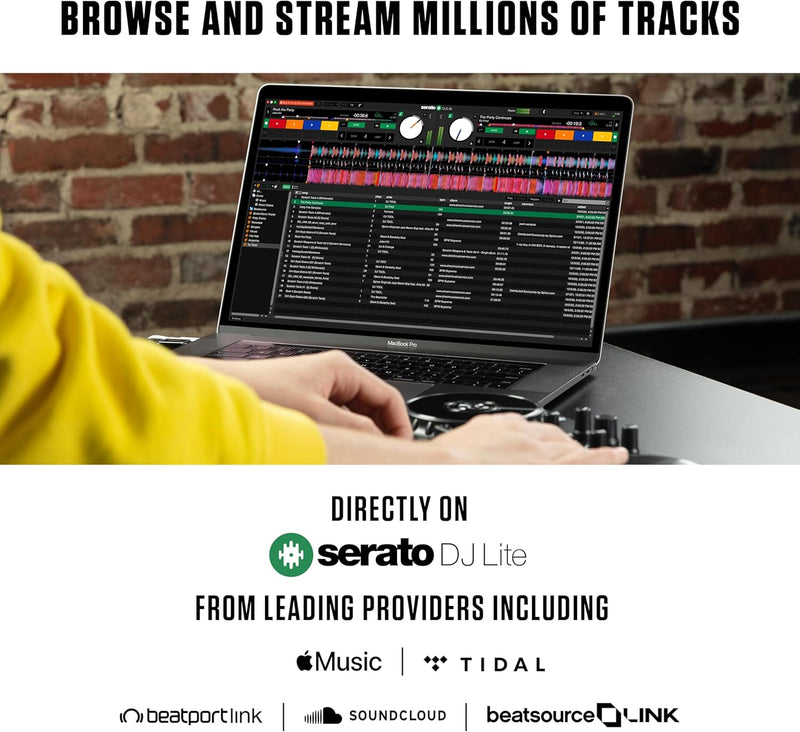 Numark PARTY MIX MKII Controller Dj 2Deck x Serato DJ Lite + Spettacolo di luci