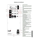 Redline RLTN11GWLN Giradischi Bluetooth Noce L + IS X212AUB Diffusore 800w picco