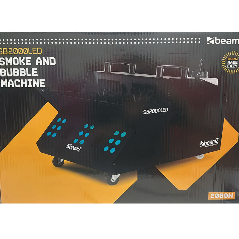 Beamz SB2000LED Smoke & Bubble Machine RGB Leds Macchina per Bolle e Fumo, RGB