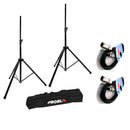 Italian Stage IS SPX10AUB Coppia Casse + MQ6 Mixer +2 Mic + 2 Stativi+2Cavi 10mt