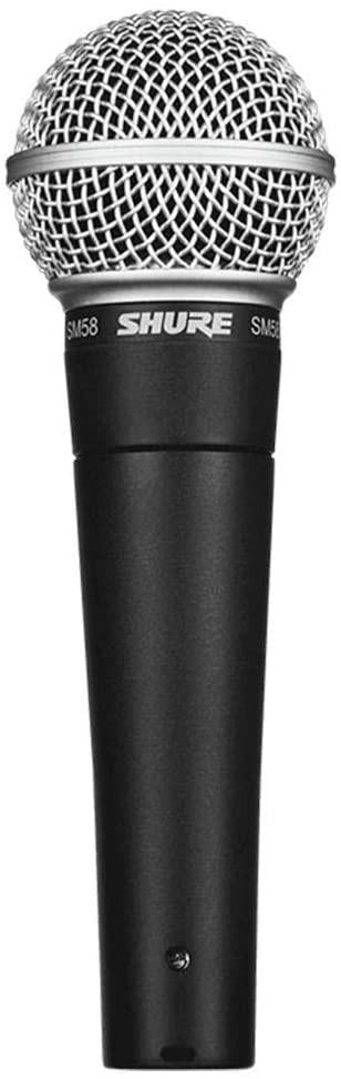 Shure SM58-LCE Microfono Professionale Cardioide + Cavo BULK250LU3 + RSM180 Asta