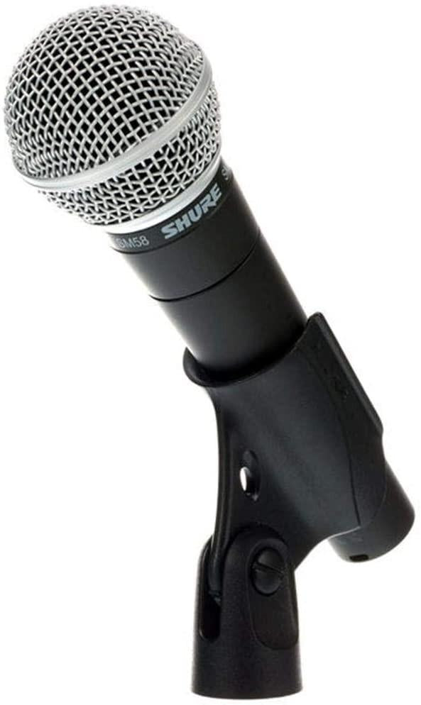 Shure SM58-LCE Microfono Professionale Cardioide + Cavo BULK250LU3 + RSM180 Asta