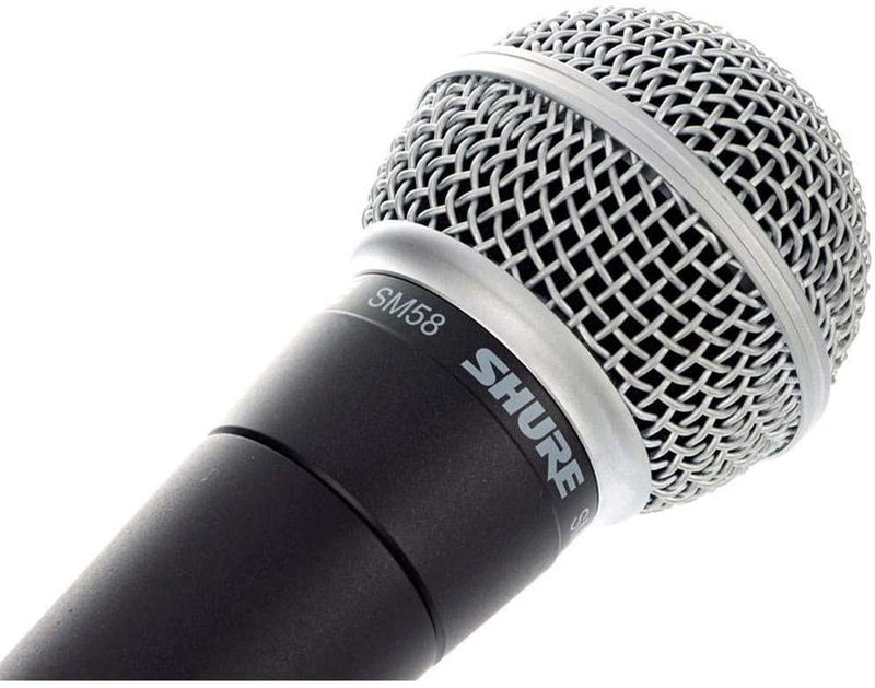Shure SM58-LCE Microfono Professionale Cardioide + Cavo BULK250LU3 + RSM180 Asta