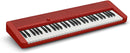 Casio CT-S1 RD Casiotone Tastiera digitale dinamica 61 Tasti porta USB, Rosso