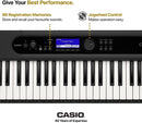 Casio CT-S400 Tastiera Digitale 61 Tasti dinamici con Bass Reflex, Nero