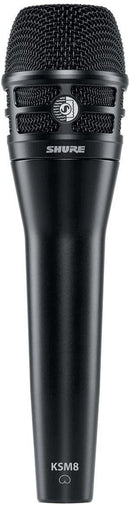 Shure KSM8/B Microfono professionale Dinamico a doppio diaframma x Voce, Nero
