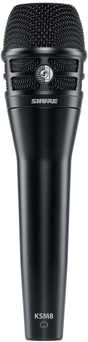 Shure KSM8/B Microfono professionale Dinamico a doppio diaframma x Voce, Nero