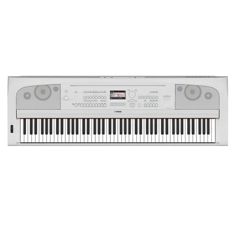 Yamaha DGX-670WH Pianoforte Tastiera Digitale Greaded Hammer 88 Tasti, Bianco