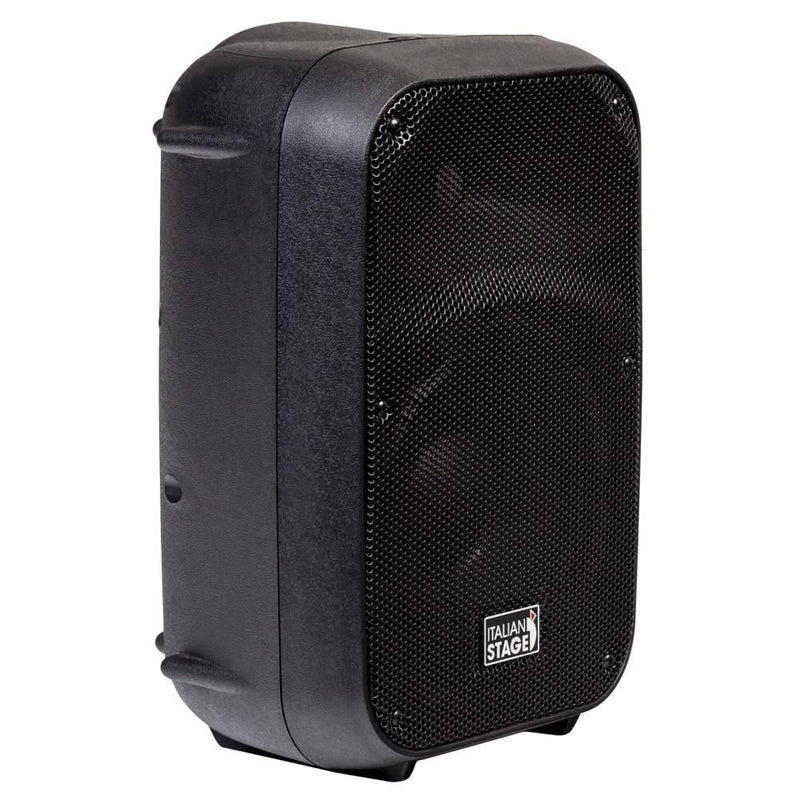 Italian Stage IS SPX08A Cassa Attiva 300w picco da 8" Peak spl 123 dB, Nero