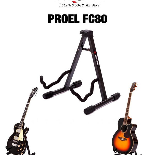 Proel FC80 Supporto per chitarra Acustica Classica elettrica Basso, Gr