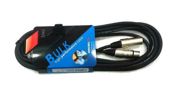 Proel BULK250LU3 Cavo audio Cannon XLR 3P Maschio a Cannon XLR 3F Femmina, 3mt