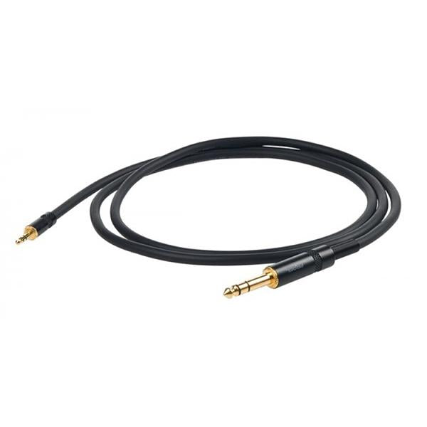 Proel CHLP185LU3 Cavo bilanciato jack Stereo 3.5 mm a jack 6.3 Stereo 3mt