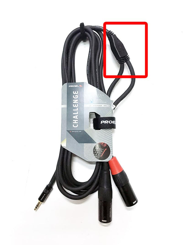 Proel CHLP320LU3 Cavo audio a "Y" con mini-jack Stereo a Cannon XLR 3P Maschio