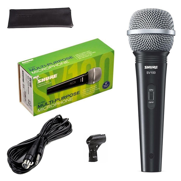 Shure SV100-A Microfono Unidirezionale Dinamico Cardioide + cavo Cannon XLR 3F