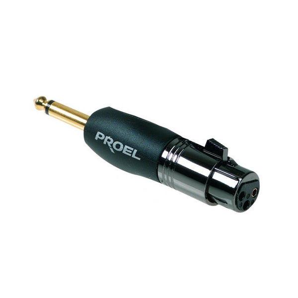 Proel DHMA290 Adattatore spina 6,3 mm mono Maschio a presa XLR 3 poli Femmina