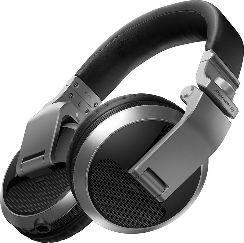 Pioneer Dj HDJ-X5-S Cuffia professionale Over-Ear per DJ e Studio, Silver